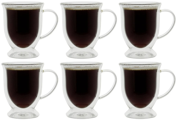 SZKLANKI TERMICZNE 300ml DO KAWY HERBATY 6SZT