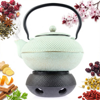 ZAPARZACZ ŻELIWNY CZAJNIK 1,5 L PODGRZEWACZ ZESTAW