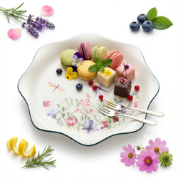 TALERZ ceramiczny 26 cm PANI KWIATEK patera do serwowania