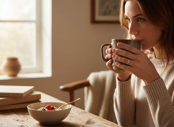 KUBEK CERAMIKA 350ML ELEGANCKI I FUNKCJONALNY BROWN BISTRO MUG