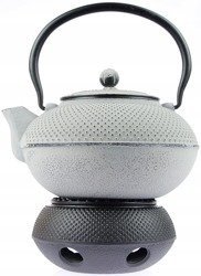 ZAPARZACZ 1,5 L ŻELIWNY ZESTAW CZAJNIK PODGRZEWACZ