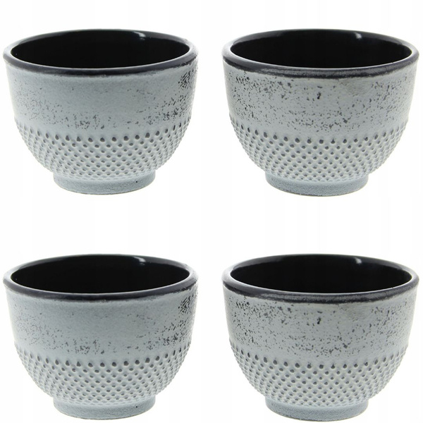 CZAJNIK 1,5L ŻELIWNY 4x CZARKI PODKŁADKA ZESTAW