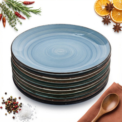 TALERZE DESEROWE PŁYTKIE DLA 6 OSÓB ZESTAW 19 cm