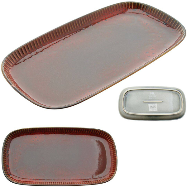 PÓŁMISEK SALATERKA PATERA TALERZ SAŁATKOWY PROSTOKĄTNY CERAMICZNY 30 cm