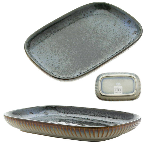 PÓŁMISEK SALATERKA PATERA TALERZ SAŁATKOWY PROSTOKĄTNY CERAMICZNY 20 cm