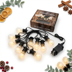 LAMPKI OGRODOWE ŻARÓWKI ŁAŃCUCH LED GIRLANDA 230V