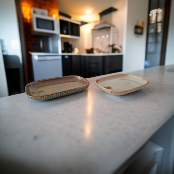 PÓŁMISEK SALATERKA PATERA TALERZ SAŁATKOWY PROSTOKĄTNY CERAMICZNY 20 cm