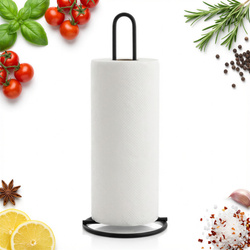 STOJAK NA PAPIER RĘCZNIK KUCHENNY CZARNY STALOWY