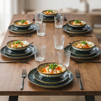 SERWIS OBIADOWY KOMPLET TALERZY 18EL. ZASTAWA OBIADOWA ZESTAW NA 6 OSÓB