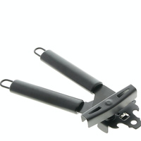 OTWIERACZ DO PUSZEK KONSERW I BUTELEK STALOWY CZARNY 2W1