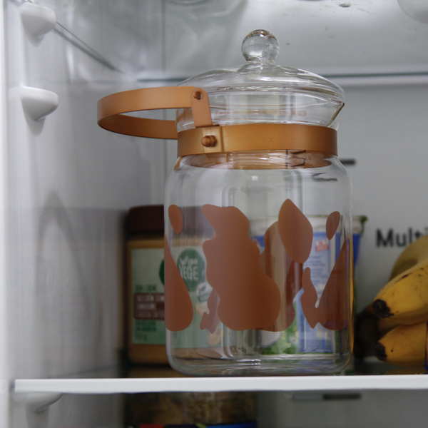 DZBANEK NA MLEKO MLECZNIK 1L SZKLANA KANKA KRÓWKA