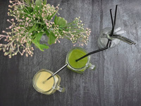 SŁOMKI METALOWE WIELORAZOWE RURKI EKO + CZYŚCIK