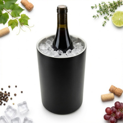 POJEMNIK NA LÓD 1,5L CZARNE WIADERKO NA BUTELKĘ