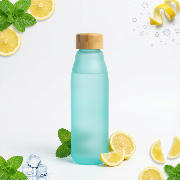 KUBEK SZKLANY EKO BIDON BUTELKA 600 ml PREZENT