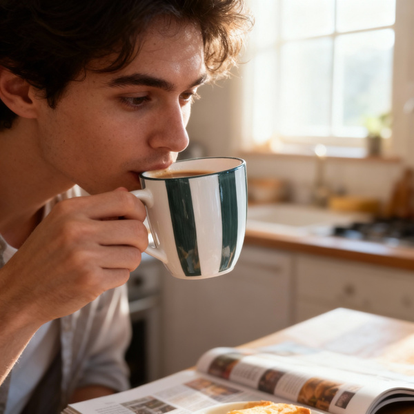 KUBEK 350ML DO ŚWIĄTECZNY CERAMIKA ZIELONO-BIAŁY, ZMYWARKA