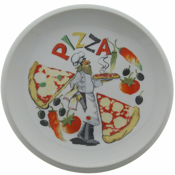 TALERZ DO PIZZY TALERZ OBIADOWY PORCELANOWY 20.5Cm