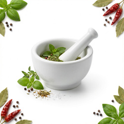 MOŹDZIERZ KUCHENNY ZESTAW Z TŁUCZKIEM PORCELANOWY