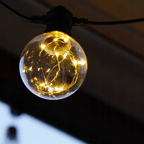 GIRLANDA ŻARÓWKAMI 100 LED Z GNIAZDEM DO ŁĄCZENIA