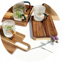 Żaroodporny szklany ZESTAW JACK zaparzacz + 2 szklanki BURSZTYN