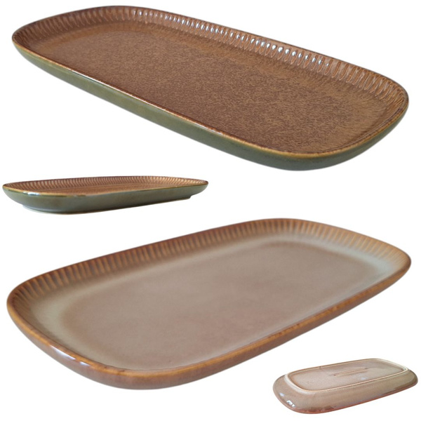 PÓŁMISEK SALATERKA TALERZ DO SUSHI SAŁATKOWY PROSTOKĄTNY CERAMICZNY 30 cm