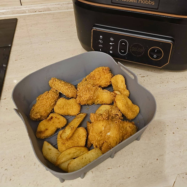 WKŁADKI DO PIECZENIA W FRYTKOWNICY SILIKONOWY WKŁAD FOREMKA WILOKROTNEGO UŻYTKU