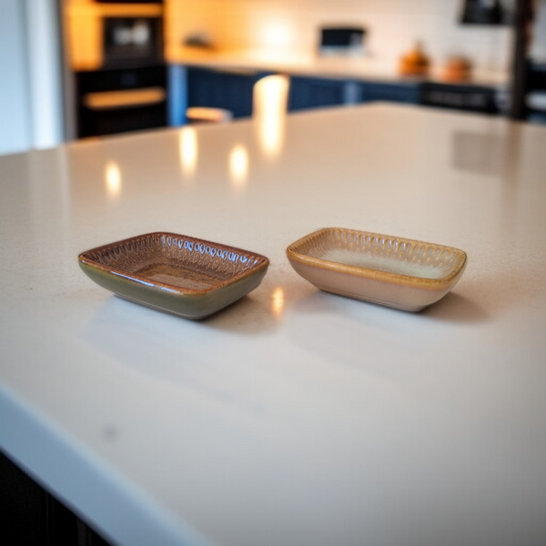 MISECZKA POJEMNIK DO SOSU DIPÓW SOSJERKA PROSTOKĄTNA CERAMICZNA 30ML