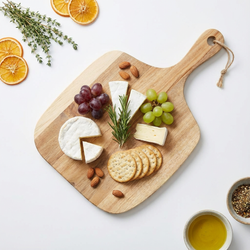 DESKA DREWNIANA Z AKACJI TALERZ DO SERWOWANIA DAŃ