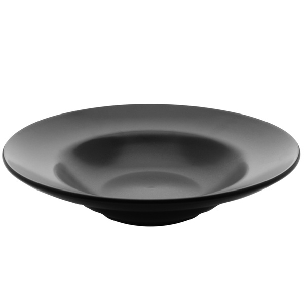 TALERZ GŁĘBOKI TALERZ DO MAKARONU CZARNY 27 CM
