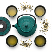 CZAJNIK ŻELIWNY 1,5L ZAPARZACZ DO HERBATY 4 CZARKI ZESTAW 5 ele NA PREZENT