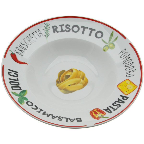 TALERZE DO MAKARONU x2 TALERZ GŁĘBOKIE DUŻE 27.5cm