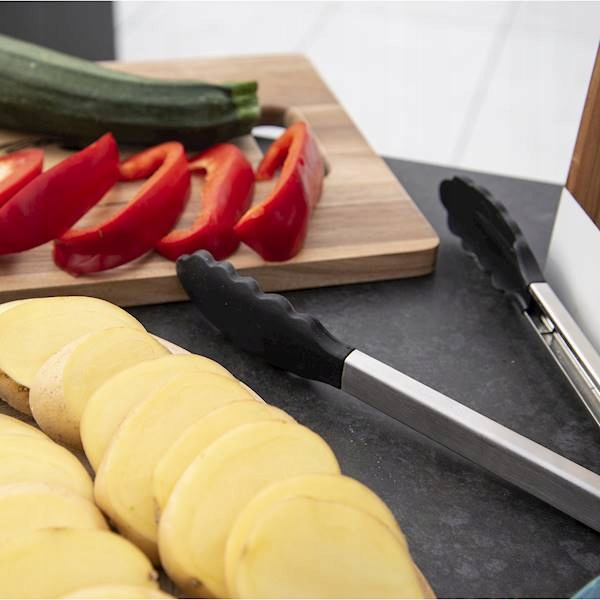 SZCZYPCE KUCHENNE SILIKONOWE 27 CM DO GRILLA MIĘSA OBRACANIA ŁAPKI