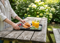 TACA KELNERSKA KUCHENNA CZARNA PROSTOKĄTNA 41,5×30,5cm DO SERWOWANIA