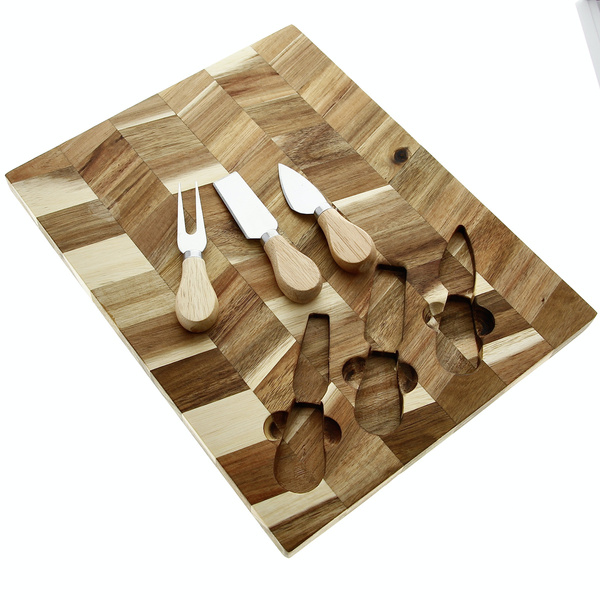 DESKA DREWNIANA TALERZ AKACJA DO SERWOWANIA SERA DAŃ PRZEKĄSEK DO KROJENIA