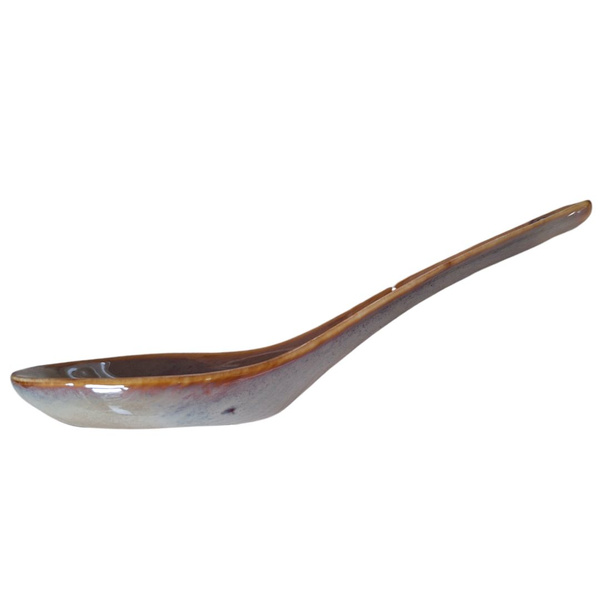 ŁYŻKA CERAMICZNA DO ZUPY RAMEN 16 cm KOLOROWA ŁYŻKA OBIADOWA OMBRES