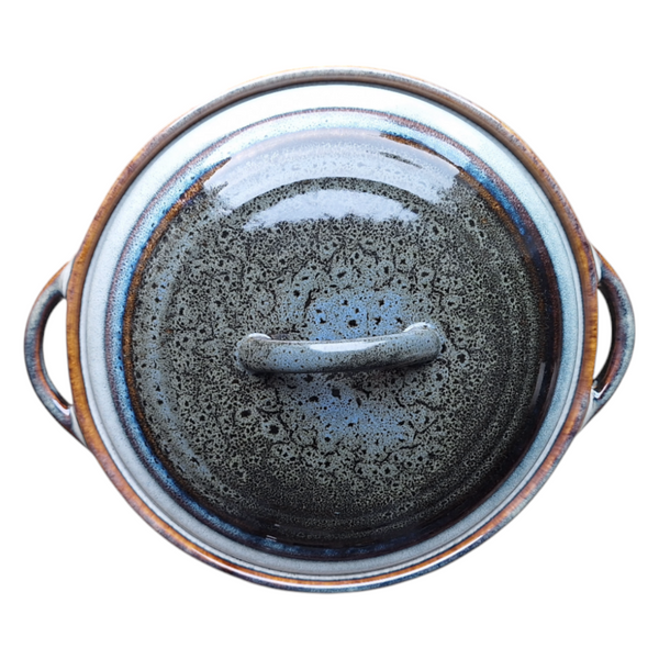 GARNEK 2L WAZA DO ZUPY NACZYNIE ŻAROODPORNE Z POKRYWKĄ DO CHLEBA 23 cm