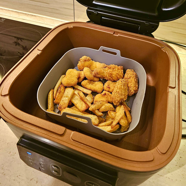 WKŁADKI DO PIECZENIA W FRYTKOWNICY SILIKONOWY WKŁAD FOREMKA WILOKROTNEGO UŻYTKU