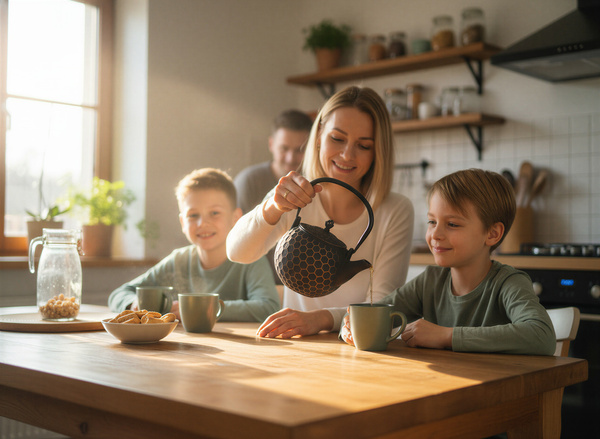 CZAJNIK ŻELIWNY IMBRYK PSZCZÓŁKA 1,2L ZAPARZACZ DO HERBATY I ZIÓŁ ŻELIWO