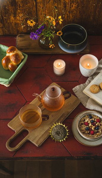 CZAJNIK DZBANEK Z ZAPARZACZEM 0,5L Z FILIŻANA 250ml ZESTAW DO HERBATY SZKŁO