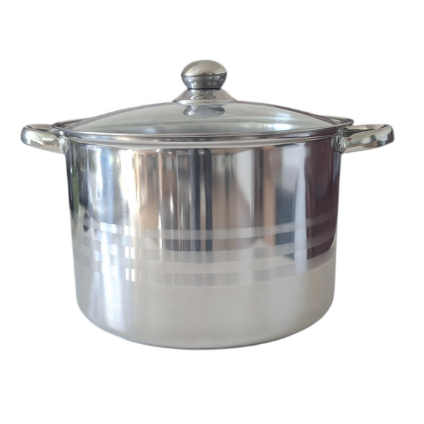 GARNEK STAL NIERDZEWNA 28 cm GAR 12,5L DO GASTRO Z POKRYWKA METALOWA