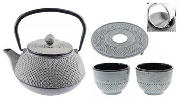 IMBRYK CZAJNIK ŻELIWNY 2x CZARKI ZESTAW NA PREZENT