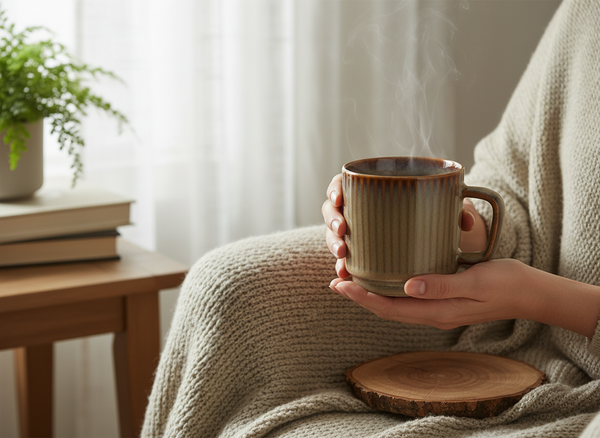 KUBEK CERAMIKA 350ML ELEGANCKI I FUNKCJONALNY BROWN BISTRO MUG