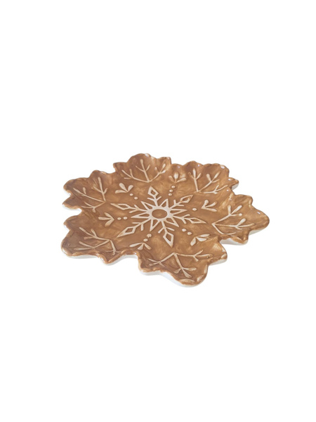 PATERA TALERZ ŚWIĄTECZNY DO PIERNIKÓW I SERWOWANIA DAŃ 21×16 CM CERAMIKA