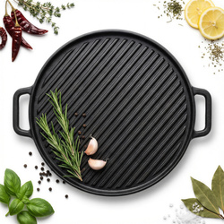 PATELNIA GRILLOWA ŻELIWNA PŁYTA 30 cm RUSZT ODLEW