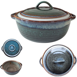 GARNEK 2L WAZA DO ZUPY NACZYNIE  ŻAROODPORNE Z POKRYWKĄ DO CHLEBA 23 cm