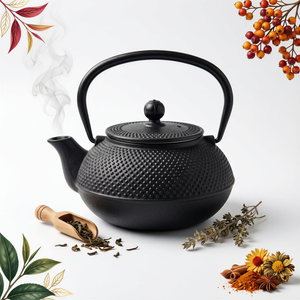 CZAJNIK ŻELIWNY IMBRYK DO HERBATY i ZIÓŁ1,5L