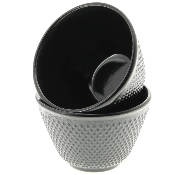 CZARKI ŻELIWNE 4x FILIŻANKI DO HERBATY KOMPLET