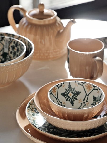 Ceramiczny DZBANEK linia MOSAIQUE BEIGE 1L czajnik do herbaty kawy