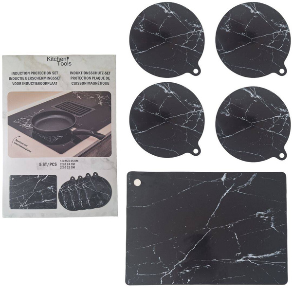 MATA SILIKONOWA MATY PODKŁADKA DO KUCHENKI INDUKCYJNEJ ZESTAW 5 SZTUK