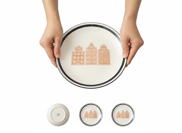 TALERZ OBIADOWY DUŻY Ø26,5CM PŁASKI CERAMIKA PATERA DO SERWOWANIA DAŃ