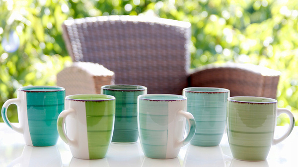 KUBKI CERAMICZNE KUBEK DO KAWY HERBATY ZESTAW 6